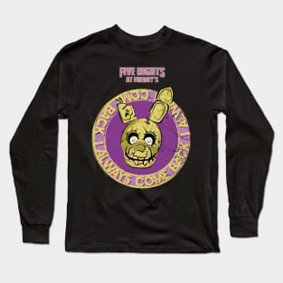 FIVE NIGHTS AT FREDDYS (FNAF): SPRINGTRAP I ALWAYS COME BACK (GRUNGE STYLE) Long Sleeve T-Shirt